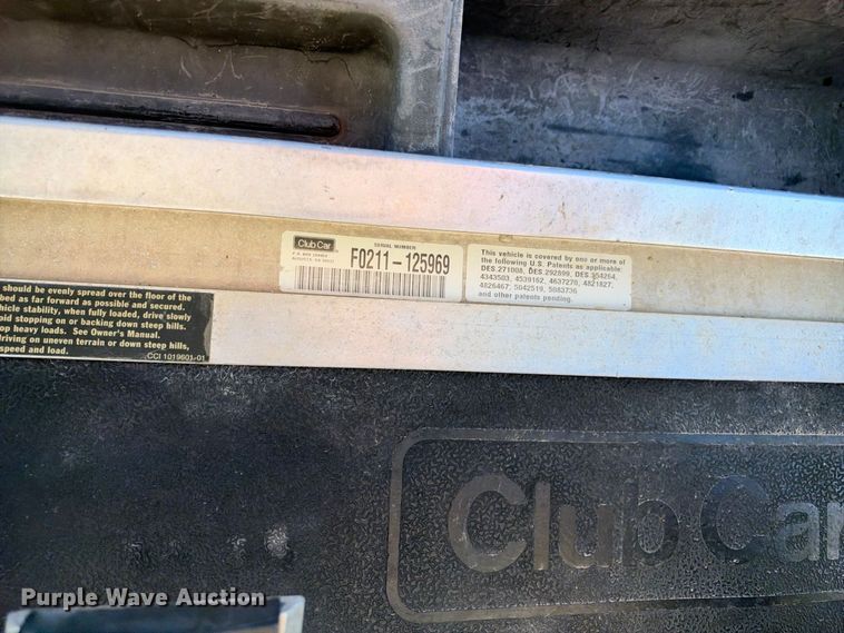image for item EX2346 2002 Club Car golf cart