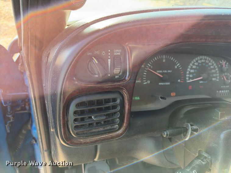 image for item EX2358 1999 Dodge Ram 3500 Ext. Cab flatbed pickup truck
