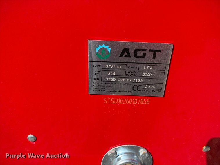 image for item EX2416 2026 AGT STSD10 skid steer seeder