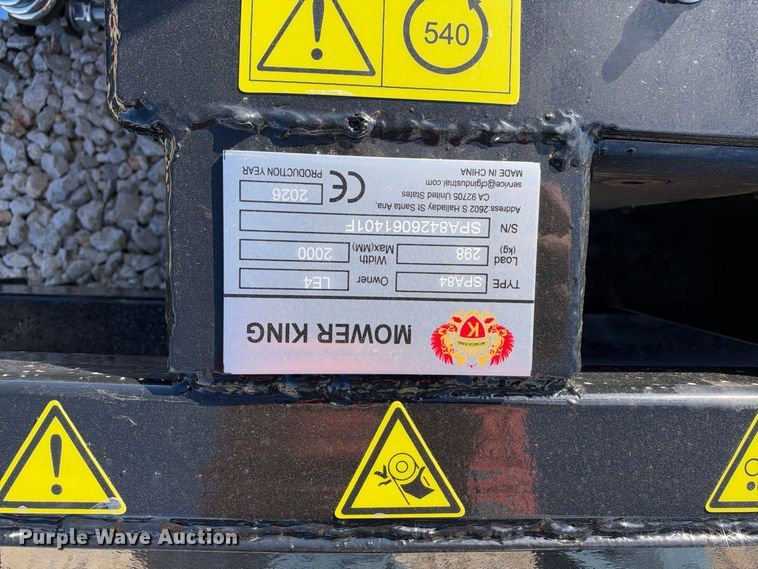 image for item EX2420 2026 AGT SPA84 skid steer blade
