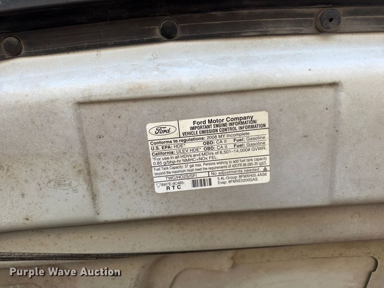 image for item EX2457 2008 Ford E350 Super Duty shuttle bus