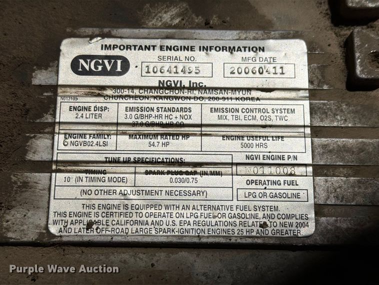 image for item EX4666 Doosan G25E3 forklift
