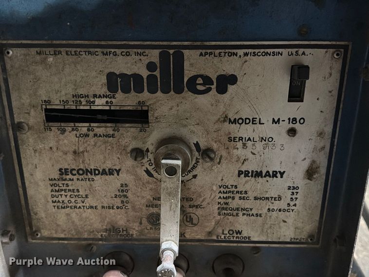 image for item EX4668 Miller M-180 welder