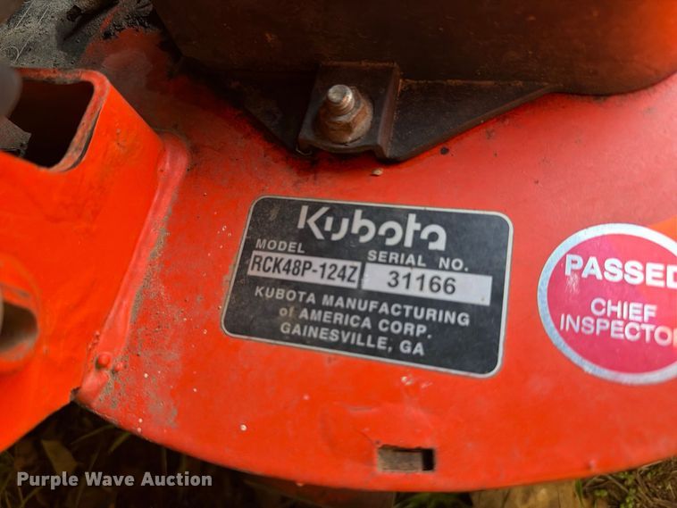 image for item FA8976 Kubota Z121SKH ZTR lawn mower