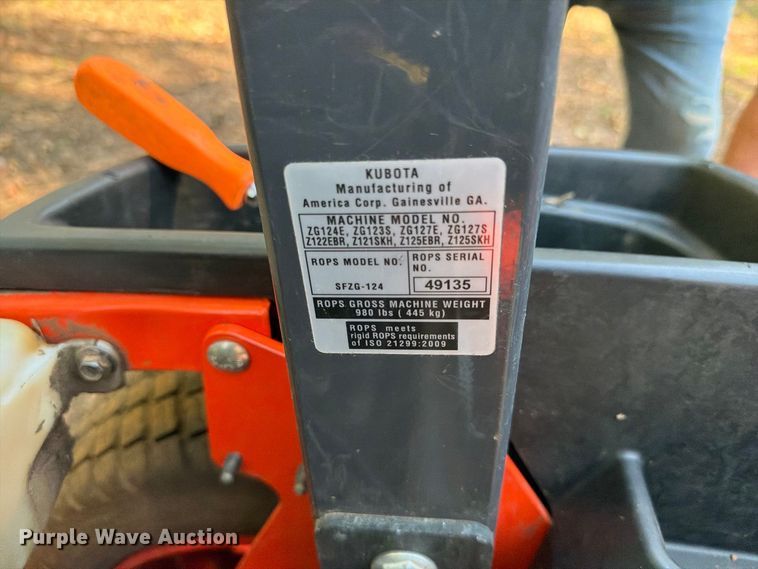 image for item FA8976 Kubota Z121SKH ZTR lawn mower
