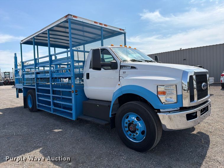 image for item FB5215 2017 Ford F-750 Super Duty flatbed truck