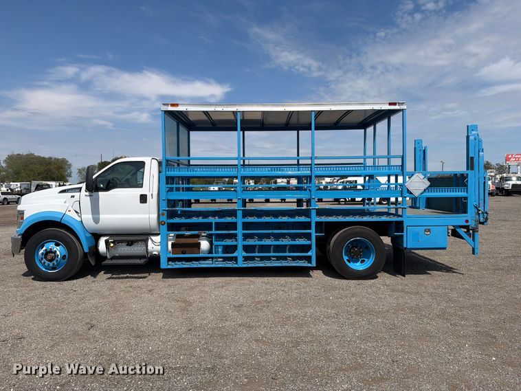 image for item FB5215 2017 Ford F-750 Super Duty flatbed truck