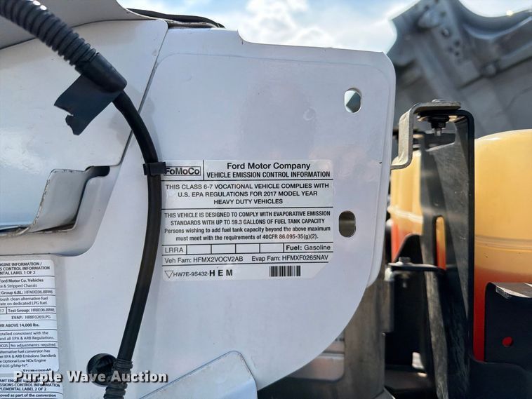 image for item FB5215 2017 Ford F-750 Super Duty flatbed truck