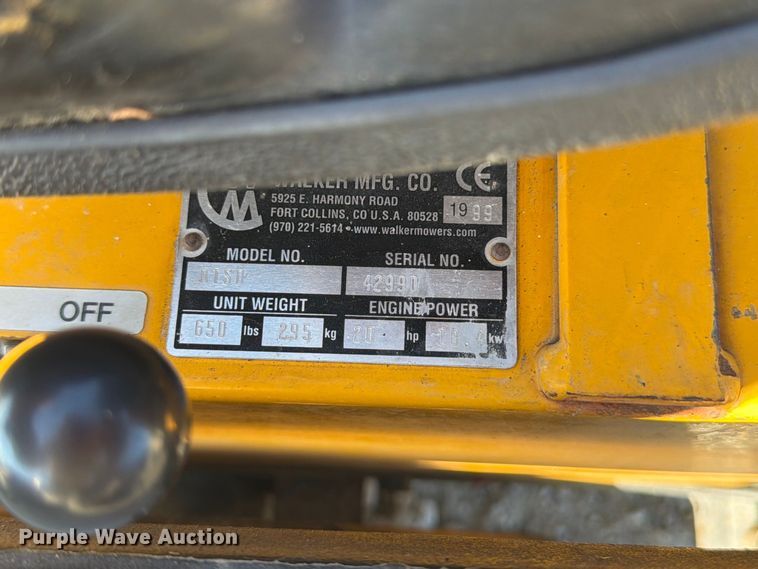 image for item FB5960 Walker MTSD ZTR lawn mower