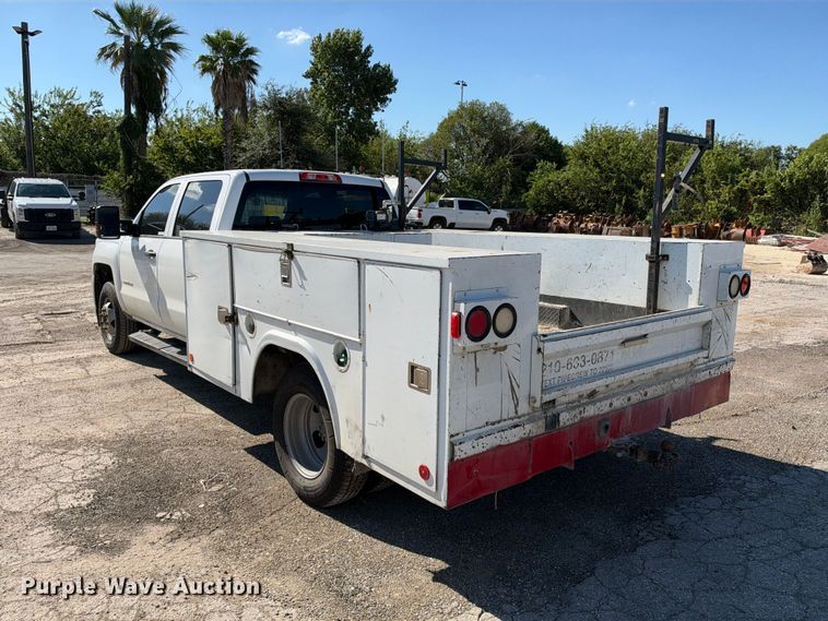 image for item FB8361 2017 Chevrolet Silverado 3500HD Crew Cab utility bed pickup truck