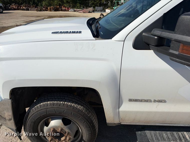 image for item FB8361 2017 Chevrolet Silverado 3500HD Crew Cab utility bed pickup truck