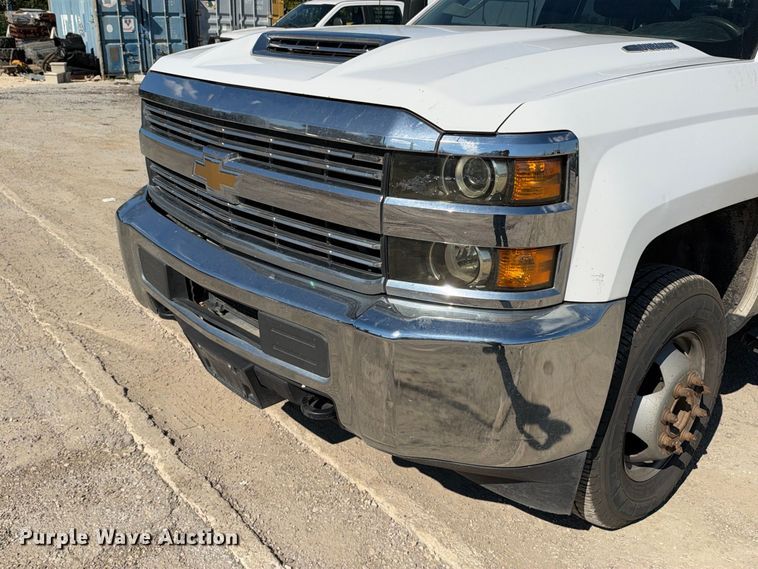 image for item FB8361 2017 Chevrolet Silverado 3500HD Crew Cab utility bed pickup truck