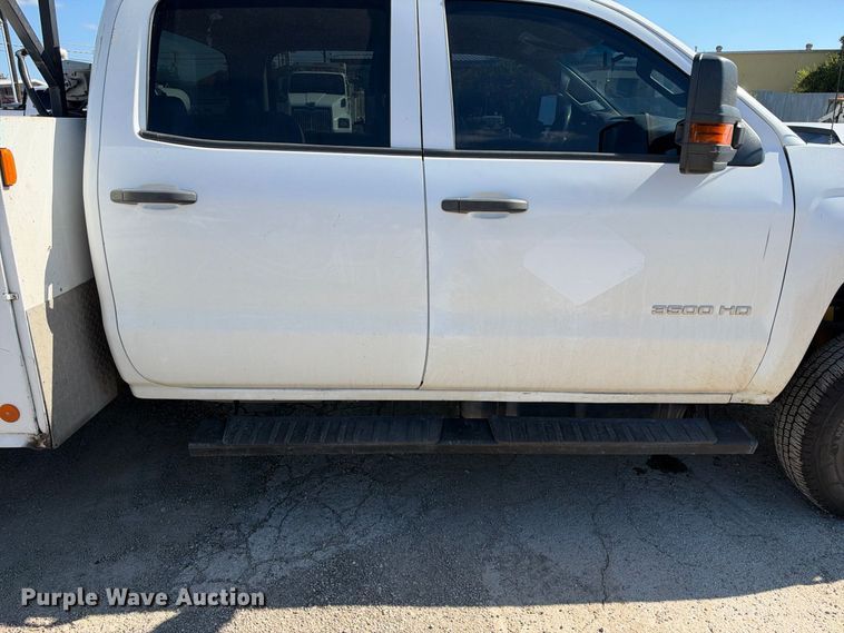 image for item FB8361 2017 Chevrolet Silverado 3500HD Crew Cab utility bed pickup truck