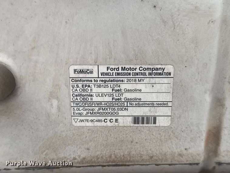image for item FC4445 2018 Ford F150 Ext. Cab pickup truck