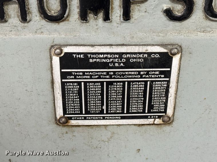image for item FC4474 Thompson 2F surface grinder