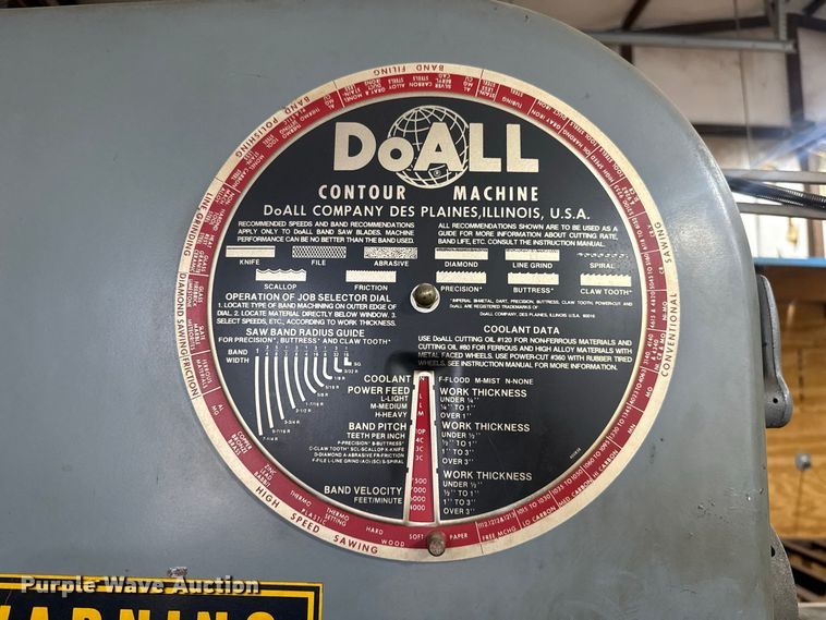 image for item FC4476 DoALL 3613-1 bandsaw