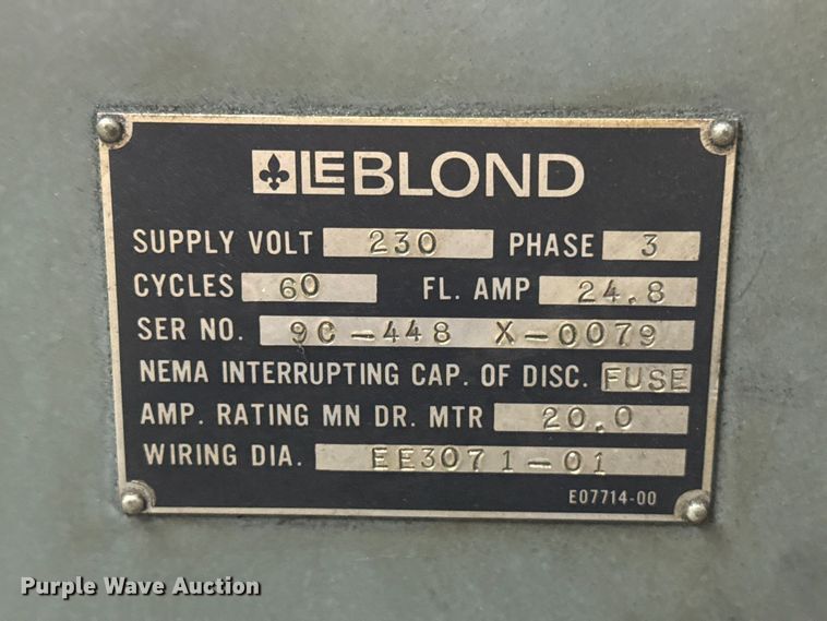 image for item FC4477 LeBlond 15C-5 lathe