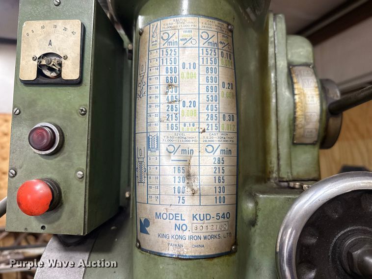 image for item FC4478 King Kong Iron Works KUD-540 drill press