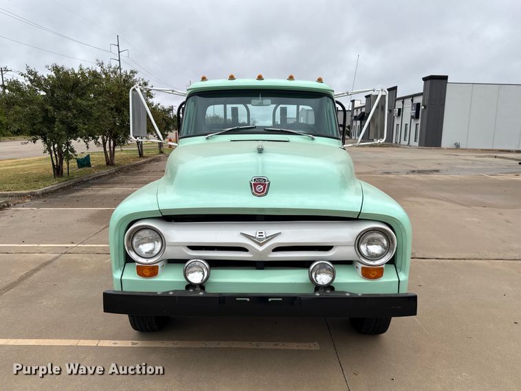image for item FC4479 1956 Ford F350 flatbed pickup truck