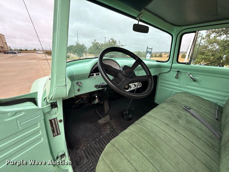 image for item FC4479 1956 Ford F350 flatbed pickup truck
