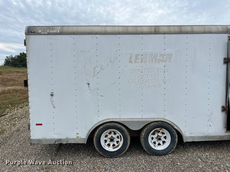 image for item FG0756 2002 DooLittle enclosed cargo trailer