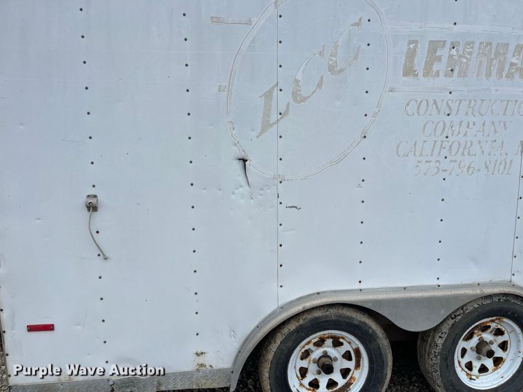 image for item FG0756 2002 DooLittle enclosed cargo trailer