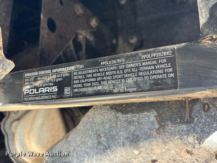 image for item FG0764 2023 Polaris Ranger SP 570EFI utility vehicle