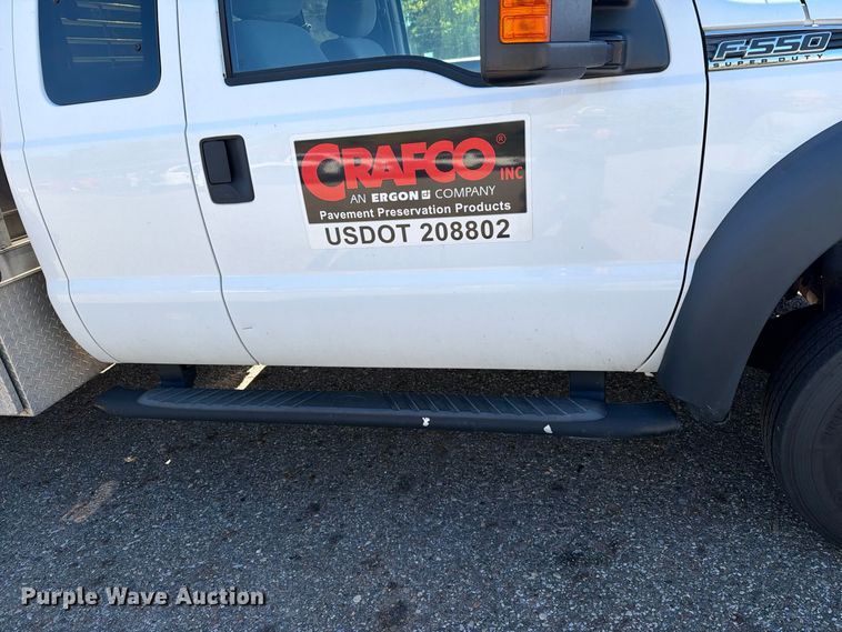 image for item FG3043 2016 Ford F550 Ext. Cab flatbed truck