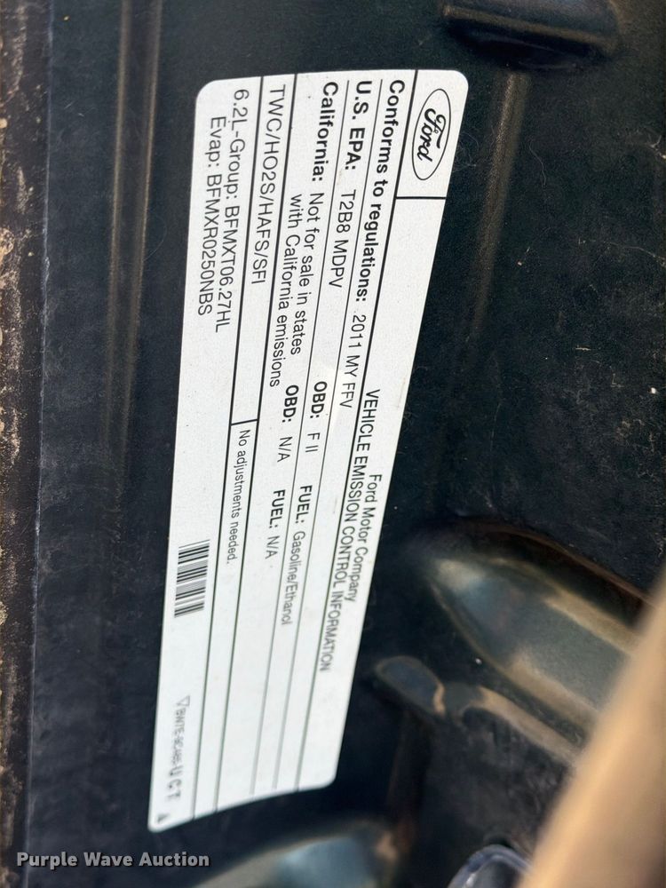 image for item FG3044 2011 Ford F250 Super Duty Ext. Cab pickup truck