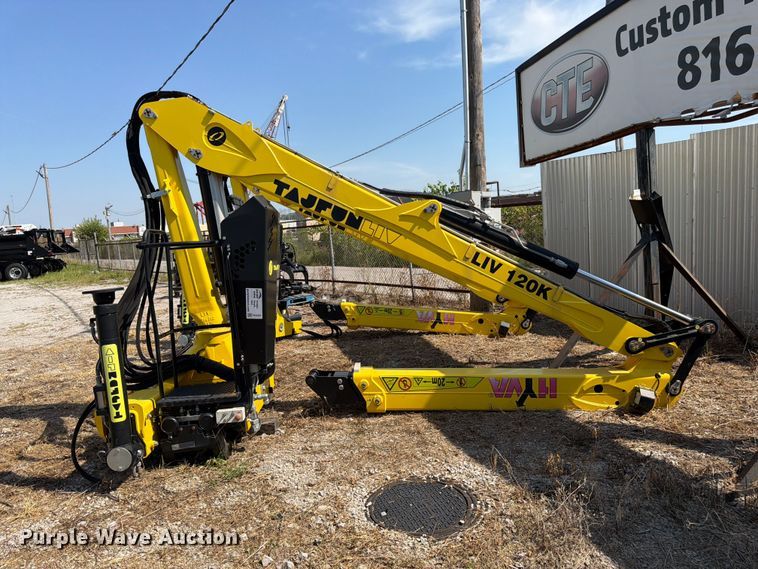 image for item FK3431 2021 Hyva HYLIV-LC120K articulating knuckle boom crane
