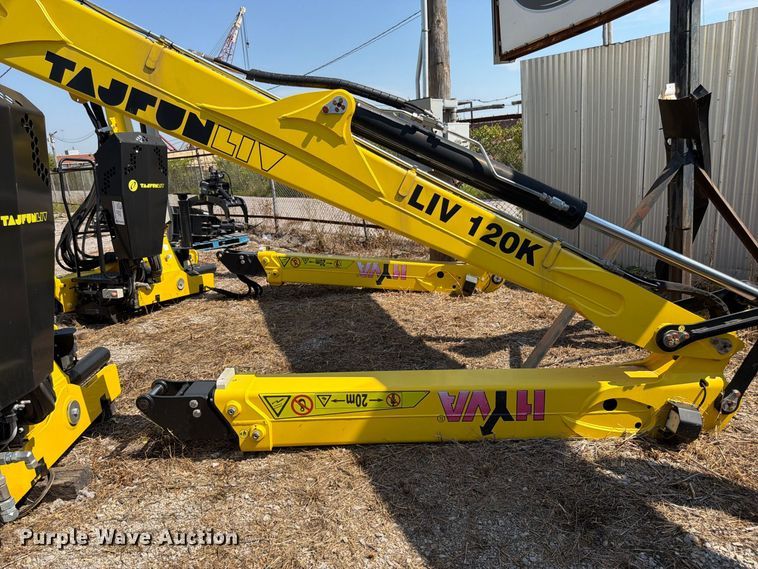 image for item FK3431 2021 Hyva HYLIV-LC120K articulating knuckle boom crane