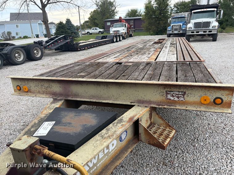 image for item FK3812 1999 Dynaweld tilt deck equipment trailer