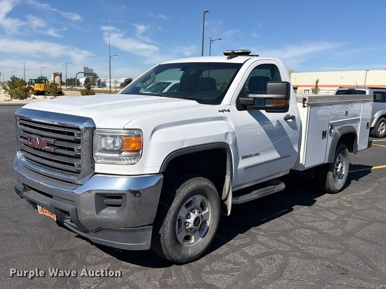 image for item FK4663 2016 GMC Sierra 2500HD utility bed pickup truck