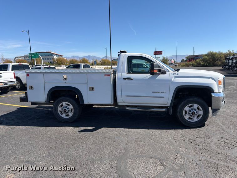 image for item FK4663 2016 GMC Sierra 2500HD utility bed pickup truck