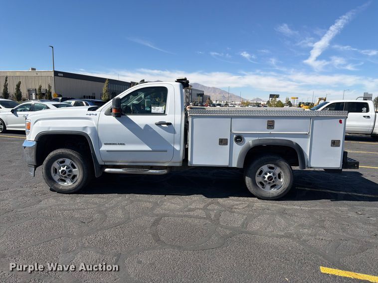 image for item FK4663 2016 GMC Sierra 2500HD utility bed pickup truck