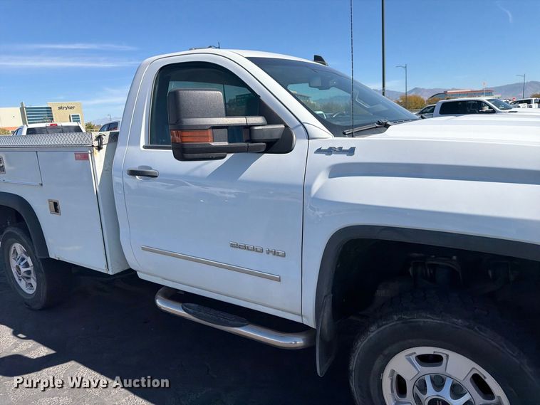 image for item FK4663 2016 GMC Sierra 2500HD utility bed pickup truck
