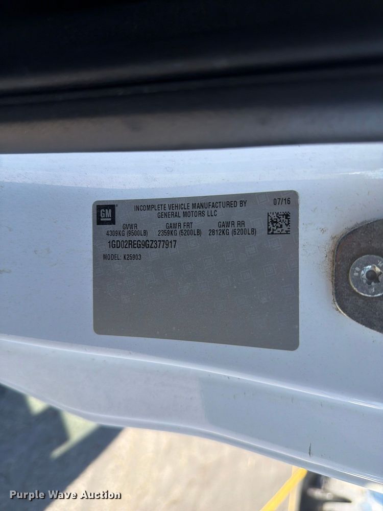 image for item FK4663 2016 GMC Sierra 2500HD utility bed pickup truck
