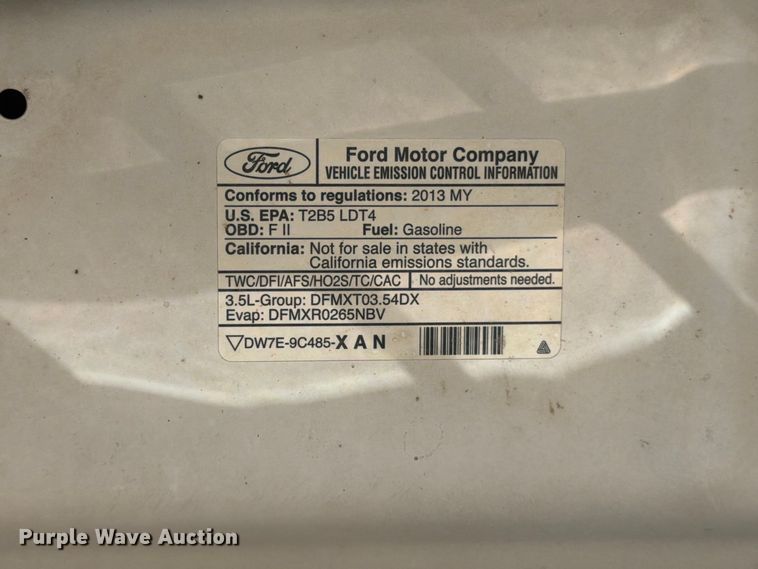 image for item FK4664 2013 Ford F-150 Crew Cab pickup truck