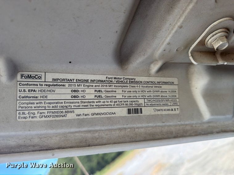 image for item FN2067 2016 Ford F450 Super Duty bucket truck
