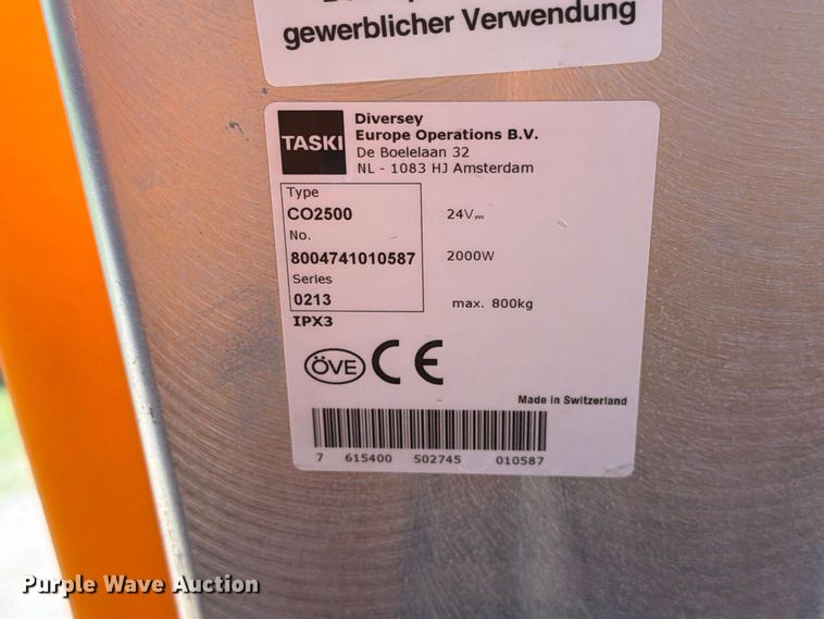 image for item FN2634 Taski CO2500 floor scrubber