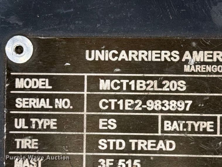 image for item FT3020 2018 UniCarriers BXC40N forklift