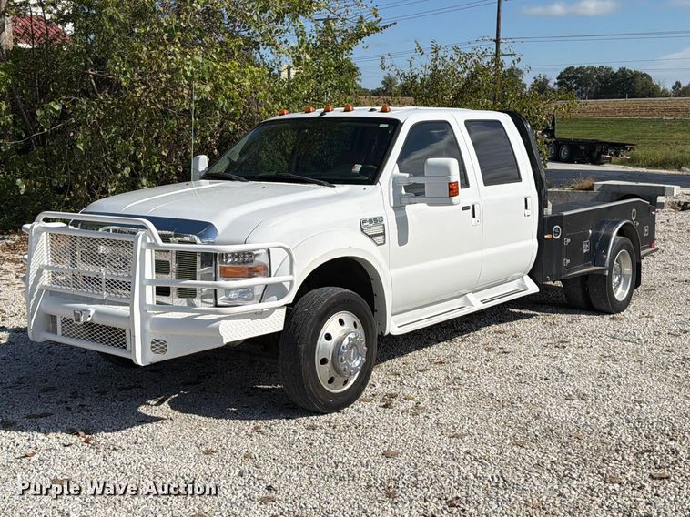 image for item FT6421 2008 Ford F550 Super Duty Crew Cab flatbed truck