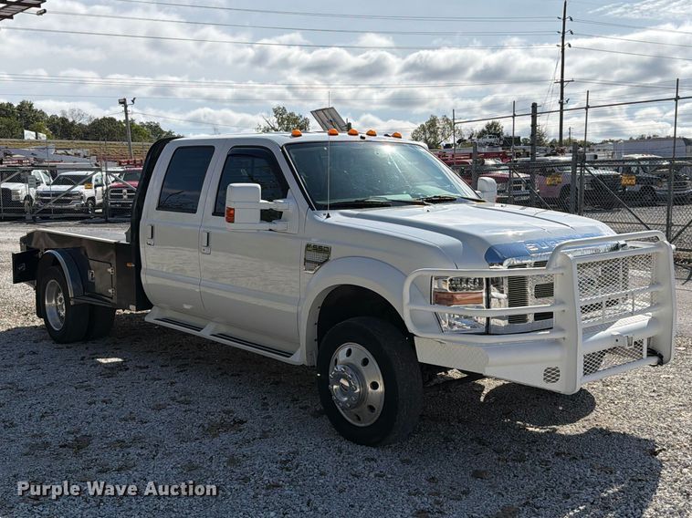 image for item FT6421 2008 Ford F550 Super Duty Crew Cab flatbed truck