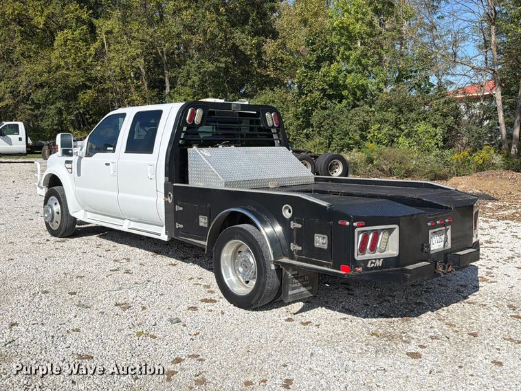 image for item FT6421 2008 Ford F550 Super Duty Crew Cab flatbed truck