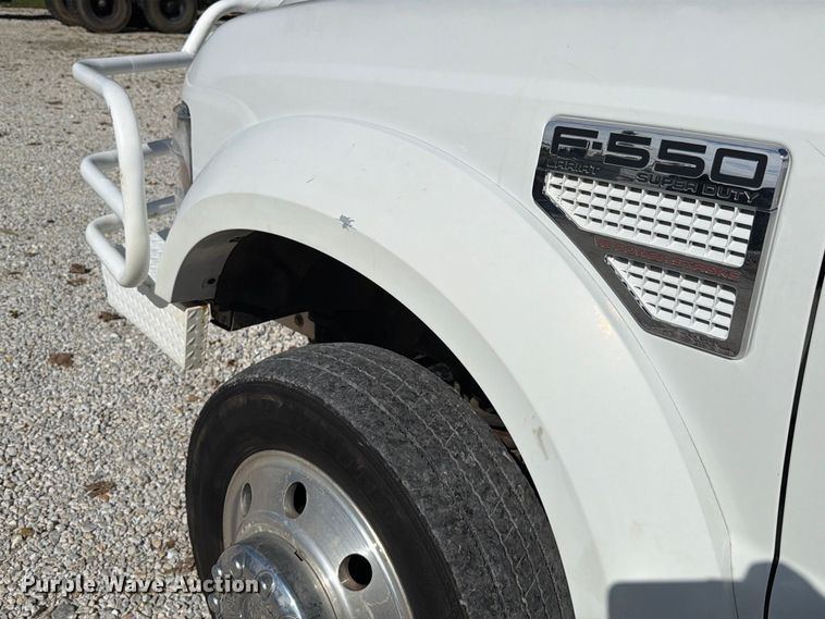 image for item FT6421 2008 Ford F550 Super Duty Crew Cab flatbed truck