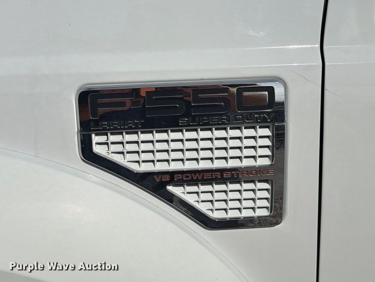 image for item FT6421 2008 Ford F550 Super Duty Crew Cab flatbed truck