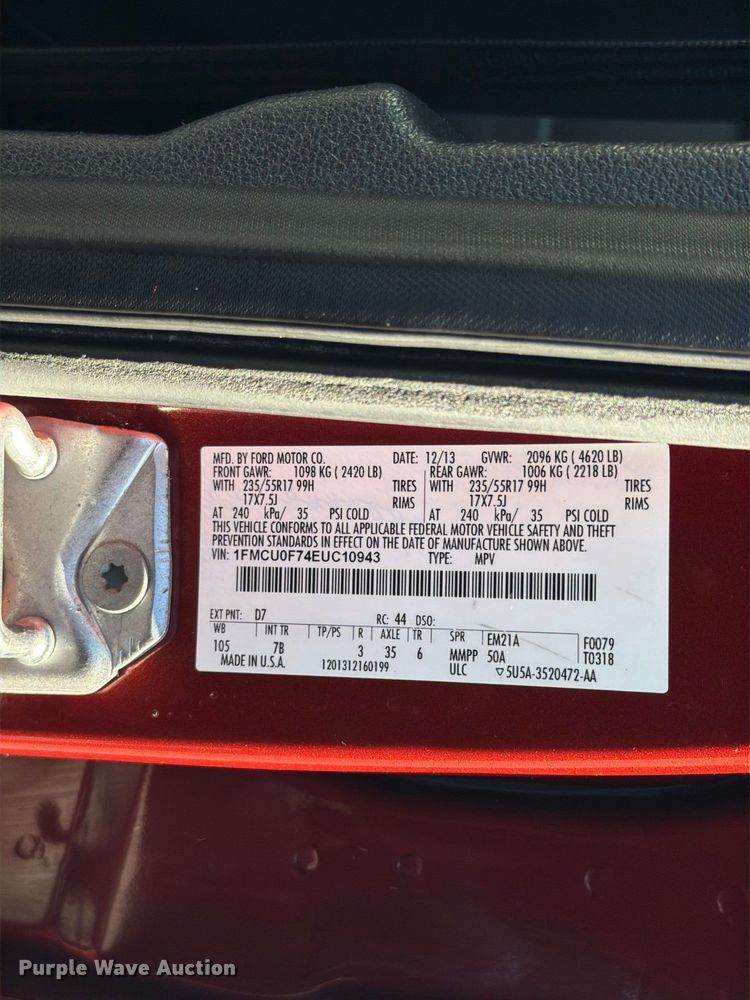image for item FT6425 2014 Ford Escape SUV