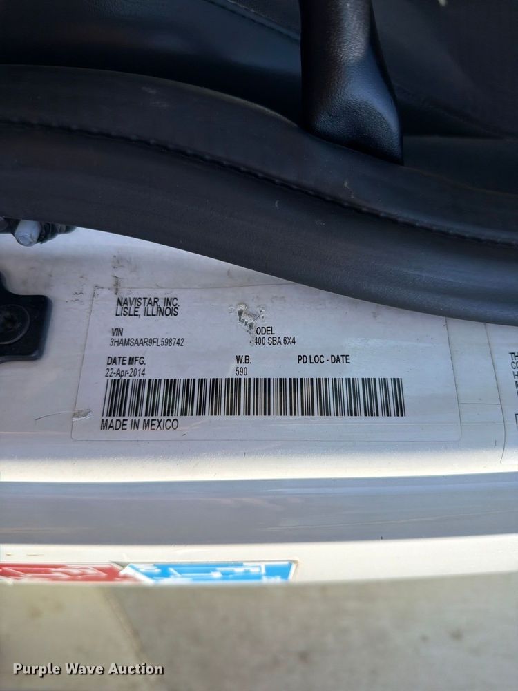 image for item FT6460 2015 International 4400SBA fuel truck