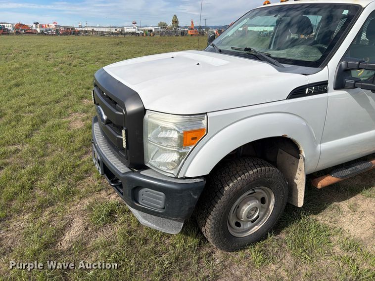 image for item FT6835 2012 Ford F350 Super Duty Crew Cab dump flatbed pickup truck
