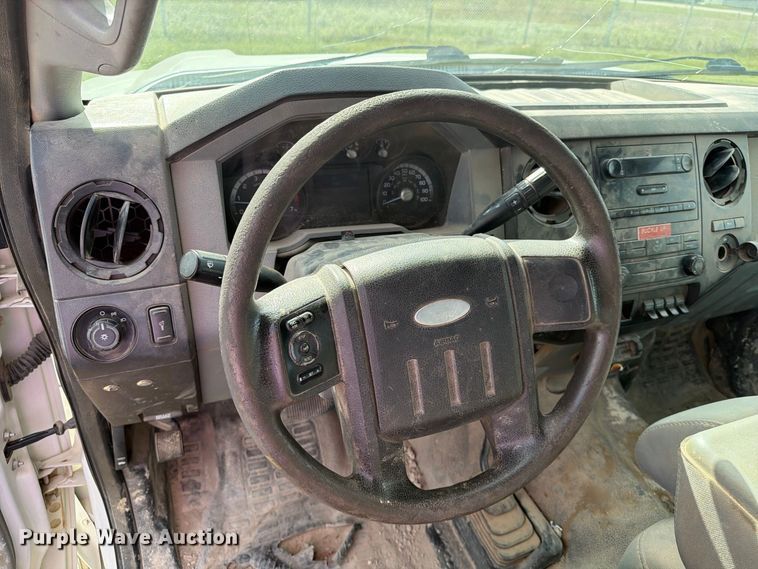 image for item FT6835 2012 Ford F350 Super Duty Crew Cab dump flatbed pickup truck